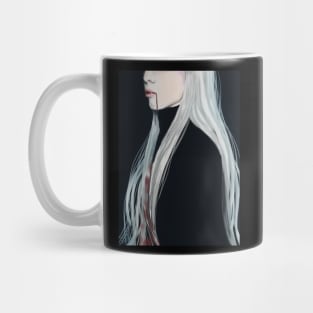 White Hair Vampire Mug